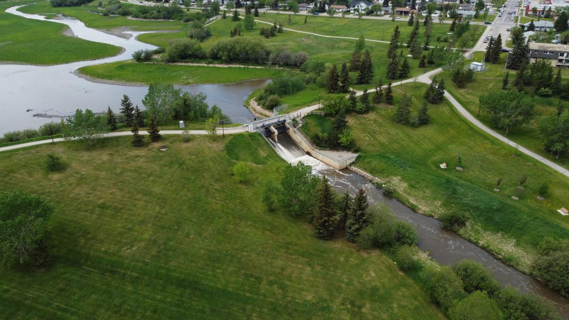 Grande Prairie Regional Recreation Committee (GPRRC) - Muskoseepi Park Aerial