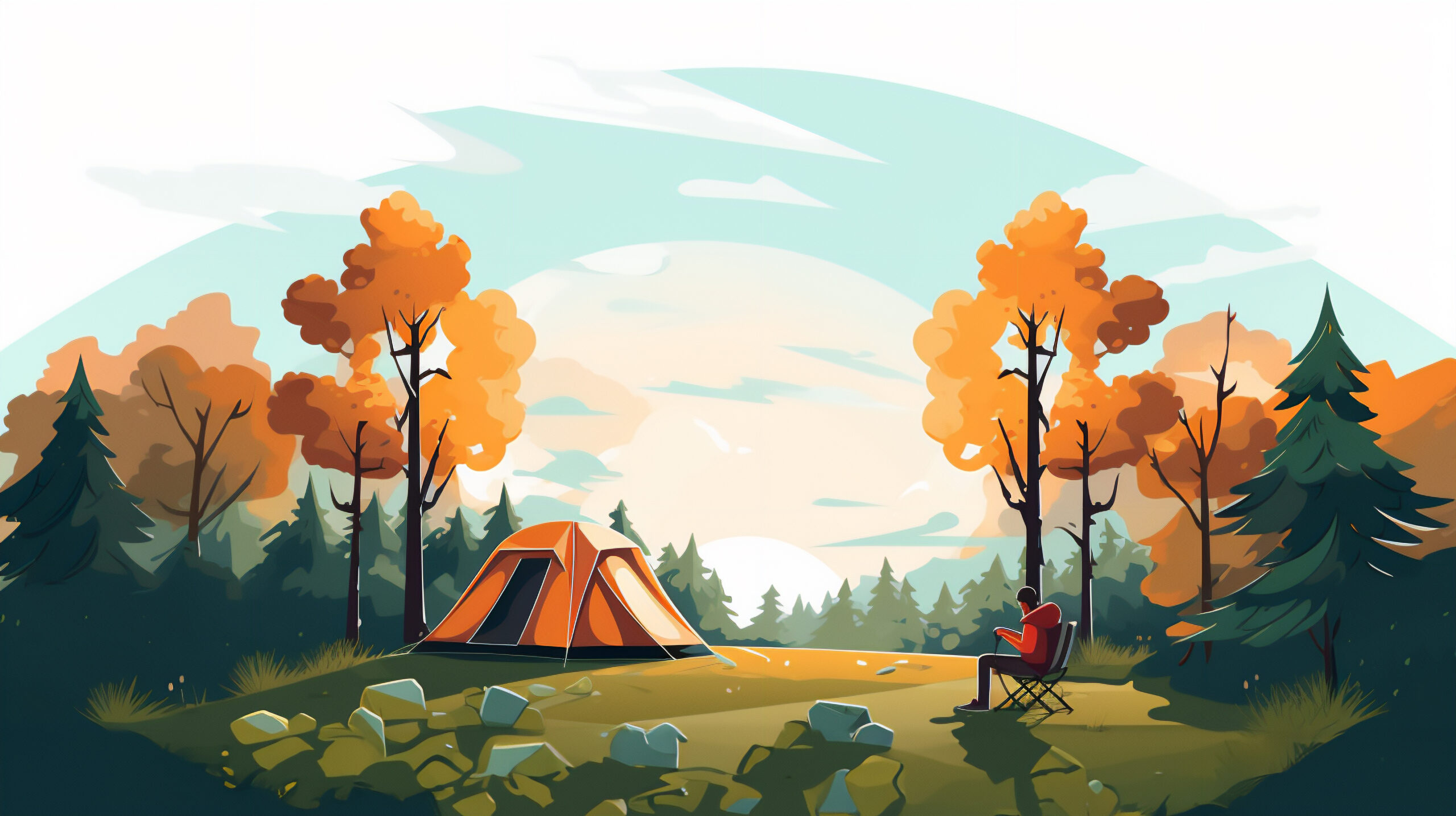 Grande Prairie Regional Recreation Committee (GPRRC) - Camping Hero illustration